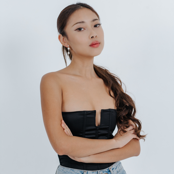 Gaia Pearl Triple Drop Earrings Sterling Silver